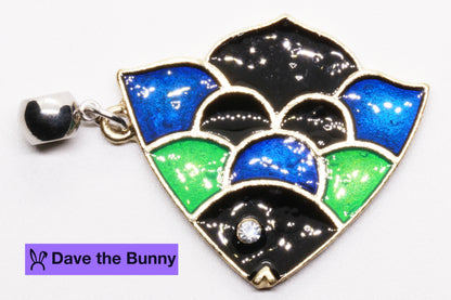 Fish Charm Necklace with Stainless Steel Snake Chain