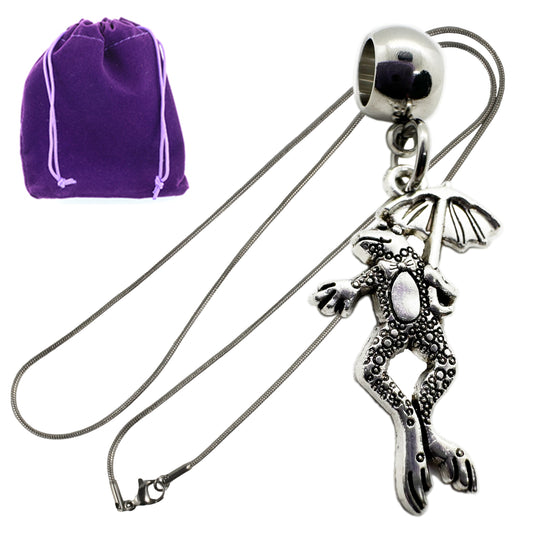 Frog Necklaces for Women - Frog Jewelry for Women and Men Stainless Steel Snake Chain Necklace with Metal Alloy Frog Charm - Elegant Frog Decor, Ideal for Frog Stuff Collectors and Frog Birthday Decorations
