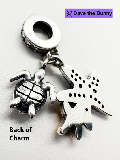 Starfish Necklace - Elegant Ocean Jewelry for Women Turtle Necklace Stainless - Steel Snake Chain with Metal Alloy Starfish Charm - Perfect Starfish Decor Accessory