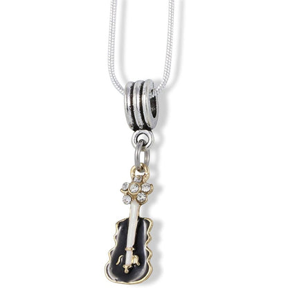Bass Cello Musical Instrument Charm Snake Chain Necklace
