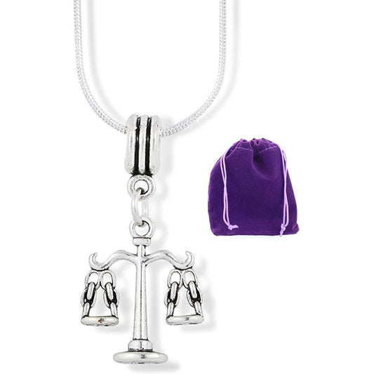 Scale Justice Lawyer Legal Law School Charm Necklace