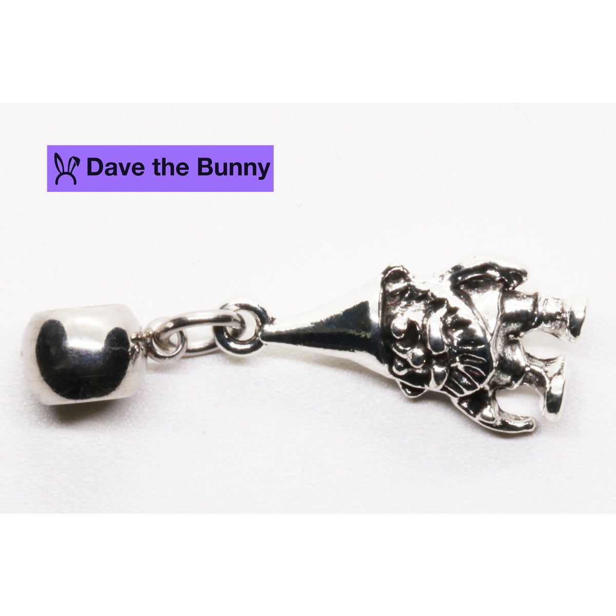 Gnome Charm Necklace with Stainless Steel Snake Chain