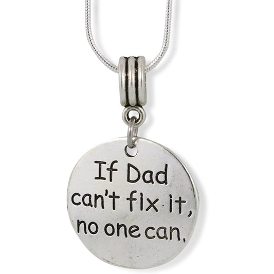 If Dad Can't Fix It No One Charm Necklace