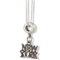 New York Charm Necklace with Stainless Steel Snake Chain