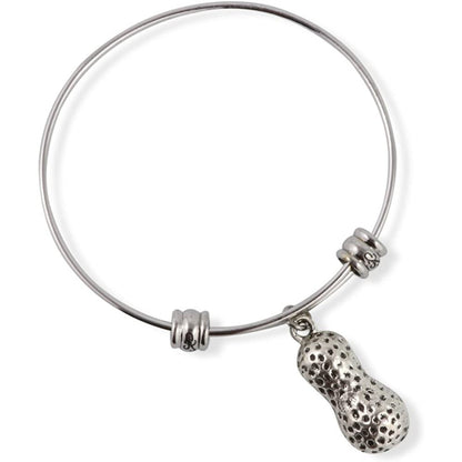 3D Peanut Large Charm Bangle Bracelet