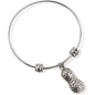 3D Peanut Large Charm Bangle Bracelet