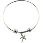 Star Fish Charm Bangle Bracelet