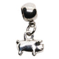 Pig Charm with Stainless Steel Connector