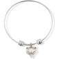 Fox Head Foxy Animal Nature Wildlife Charm Bangle Bracelet