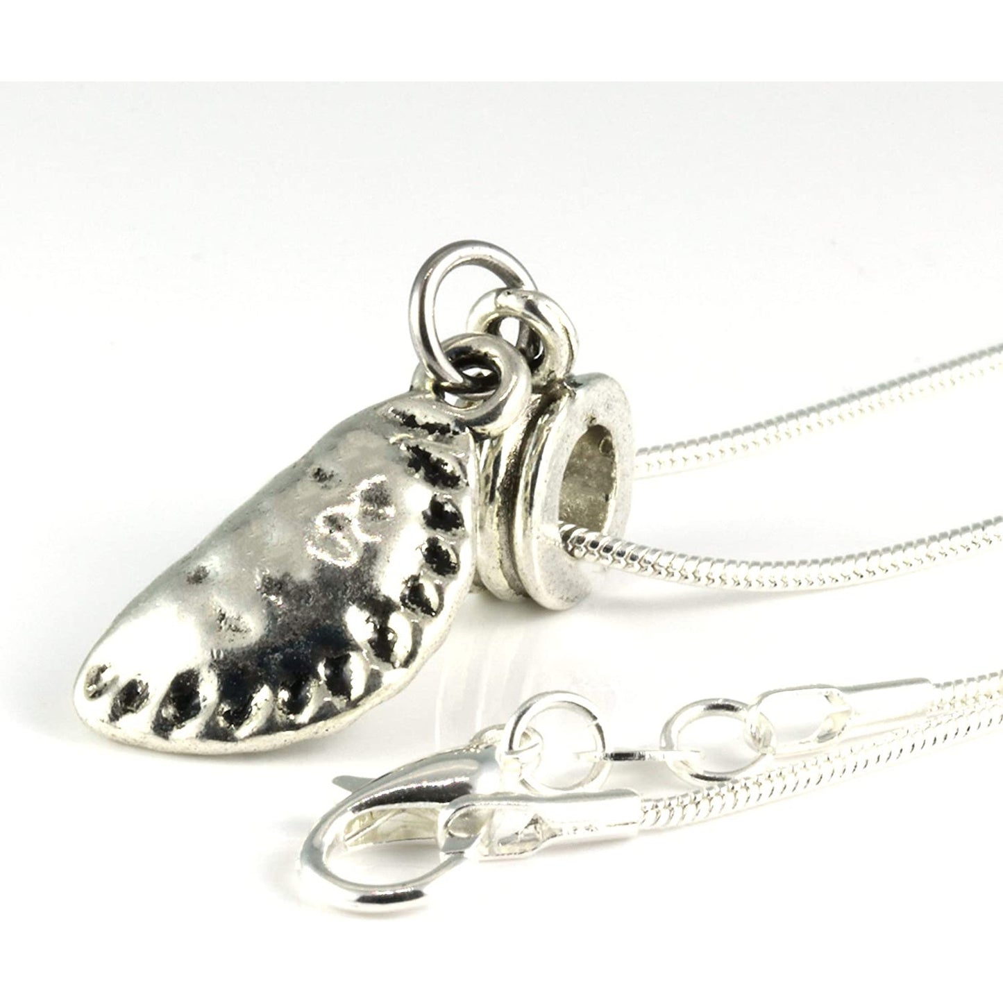 Pierogi Necklace - Dumpling Necklace a Food Jewelry Pendant