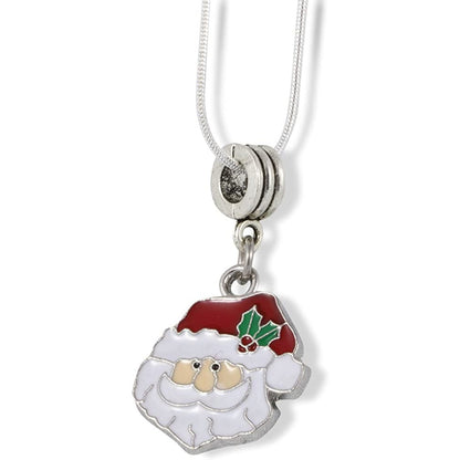 Santa Head Necklace - Christmas Noel St Nick Saint Nicolas