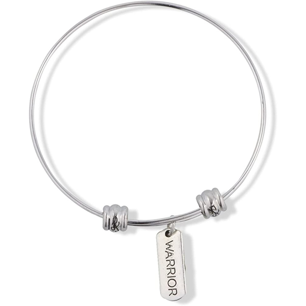 Warrior Hope Fighter Determination Charm Bangle Bracelet