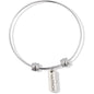 Warrior Hope Fighter Determination Charm Bangle Bracelet