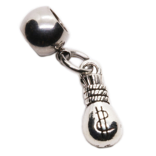 Money Charm with Stainless Steel Connector