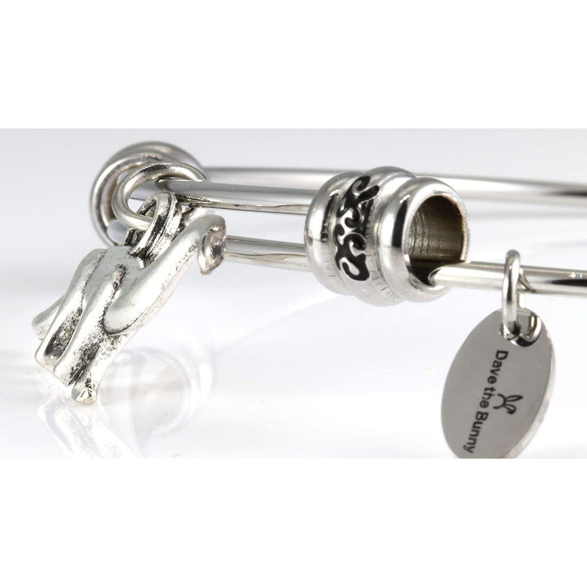 Brontosaurus Dinosaur Charm Bangle Bracelet