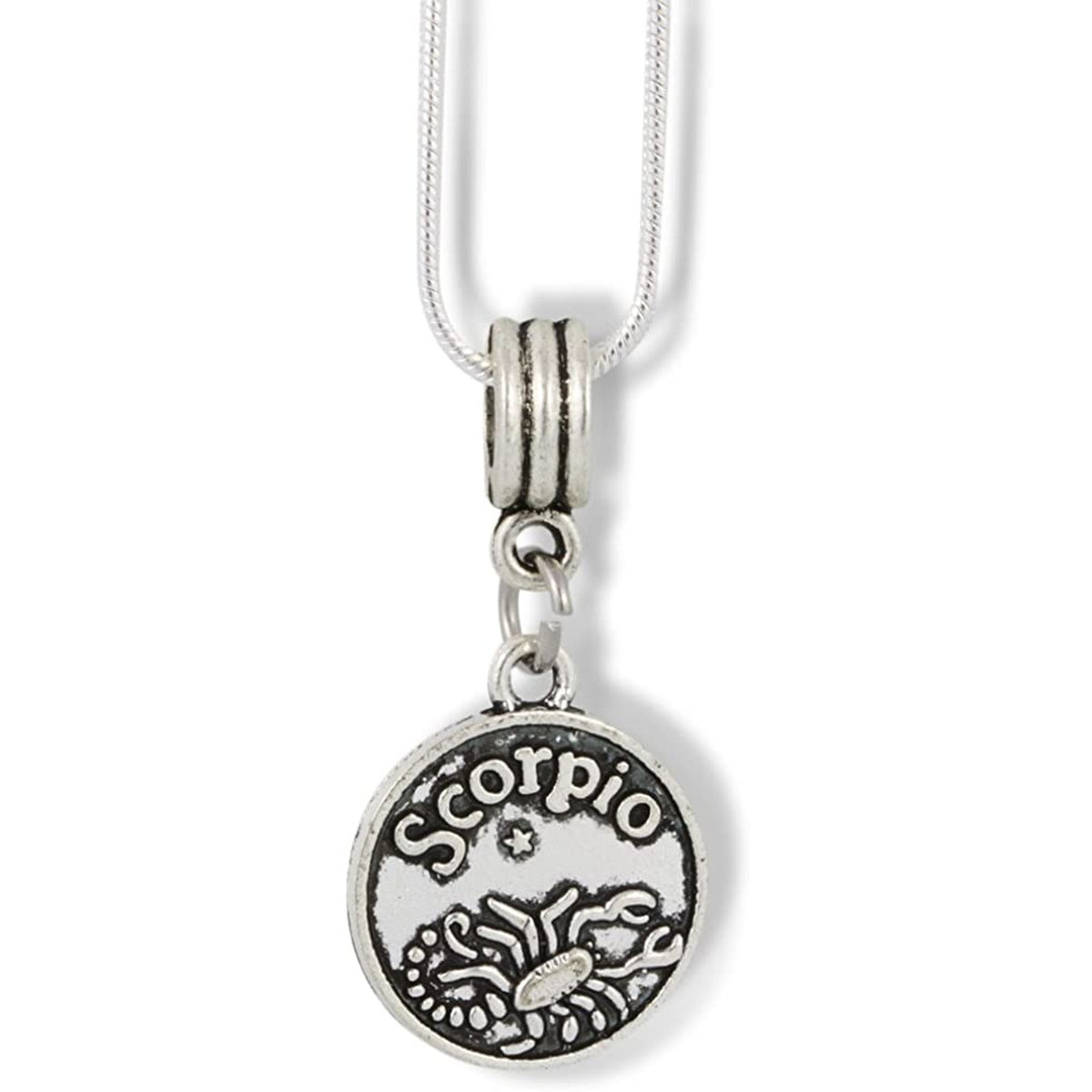 Scorpio Astrology Horoscope Sign Charm Necklace