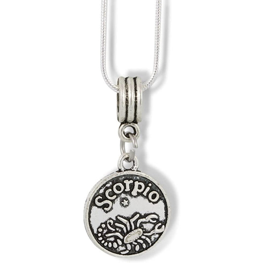 Scorpio Astrology Horoscope Sign Charm Necklace