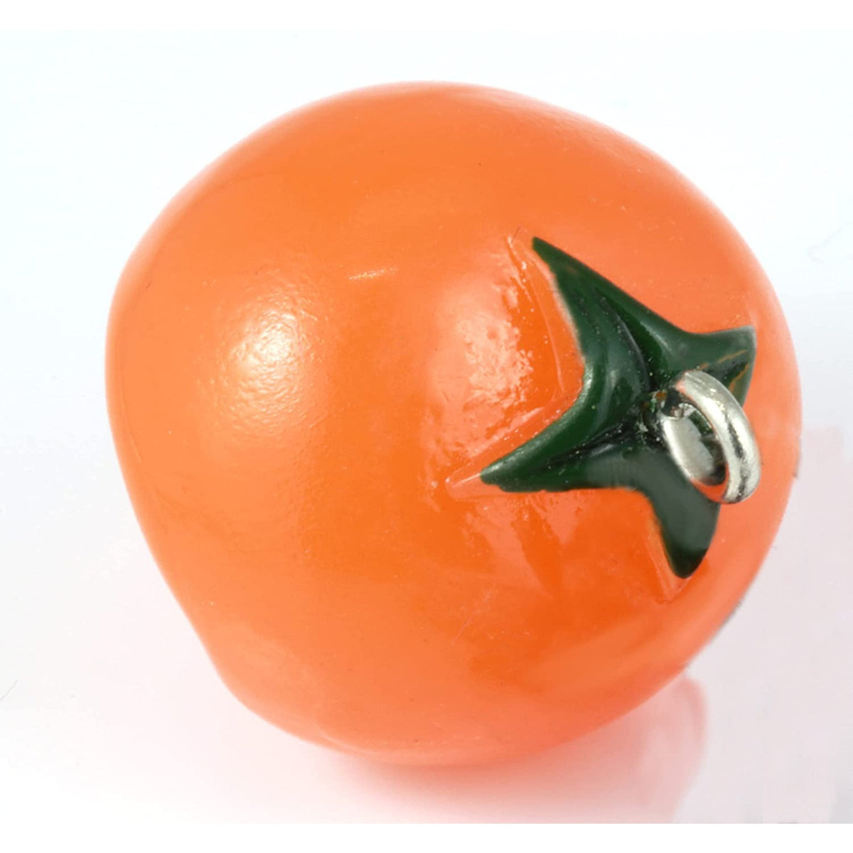 Tomato Charm Necklace with Stainless Steel Snake Chain