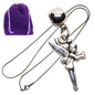 Fairy Charm Necklace with Stainless Steel Snake Chain