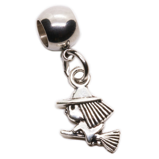 Good Witch Charm with Stainless Steel Connector