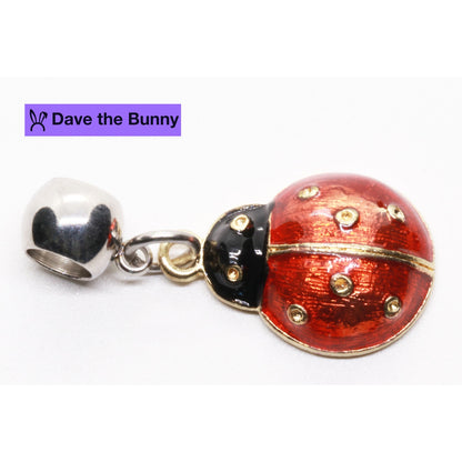 Elegant Lady Bug Charm for Jewelry - Perfect Ladybug Gifts and Accessories for Women and Girls - Exquisite Design for Bracelets, Necklaces, and More - Ideal Keepsake Charm