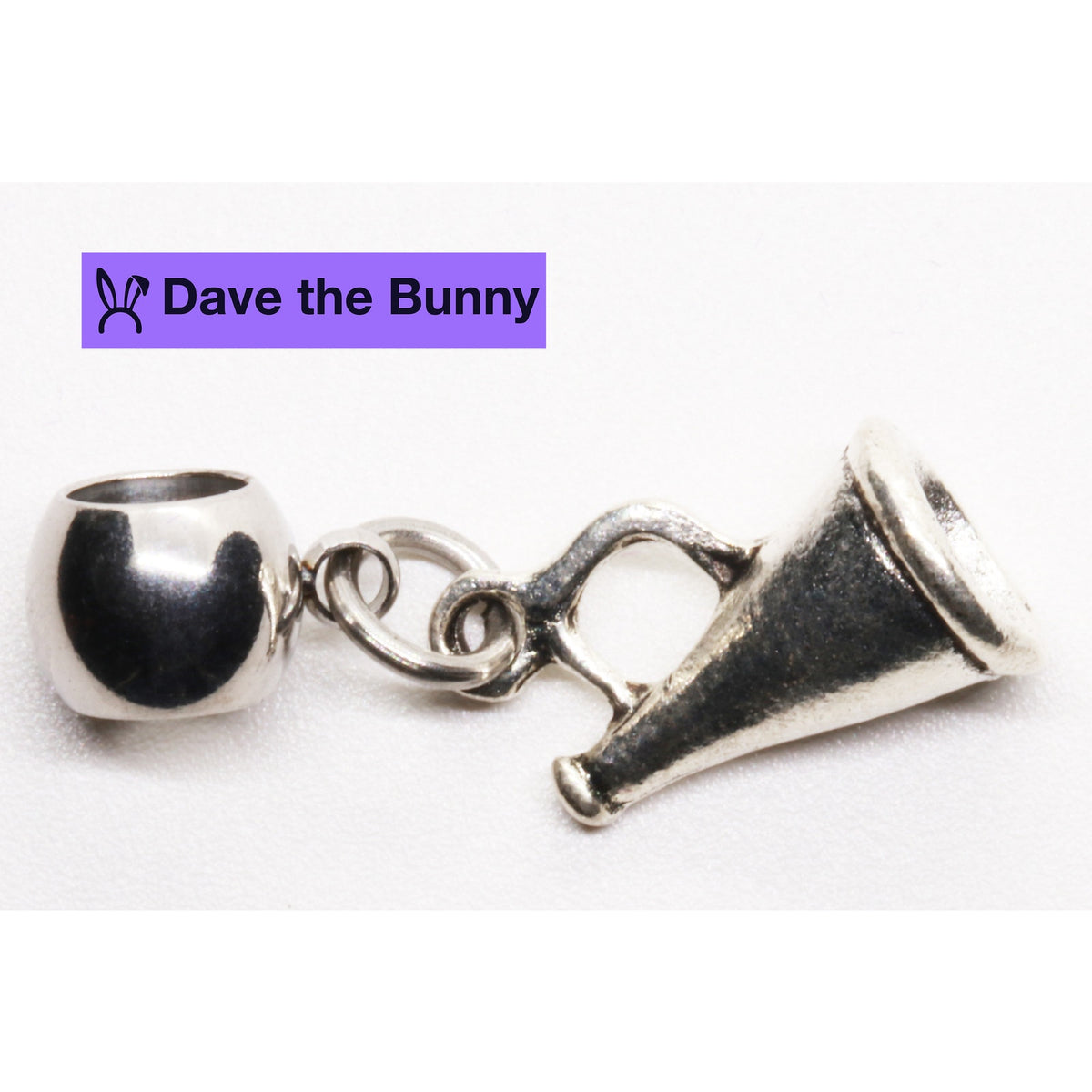 Megaphone Charm Necklace with Stainless Steel Snake Chain