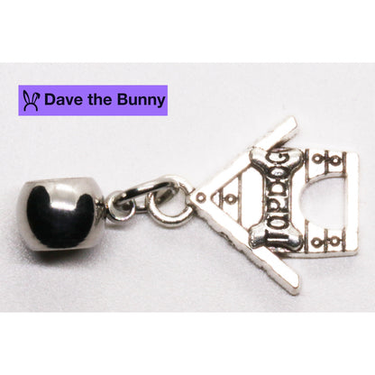Top Dog House Charm Necklace with Stainless Steel Snake Chain