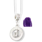Confirmation Charm Necklace with Stainless Steel Snake Chain