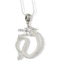 Serpent Dragon Charm Necklace with Stainless Steel Snake Chain