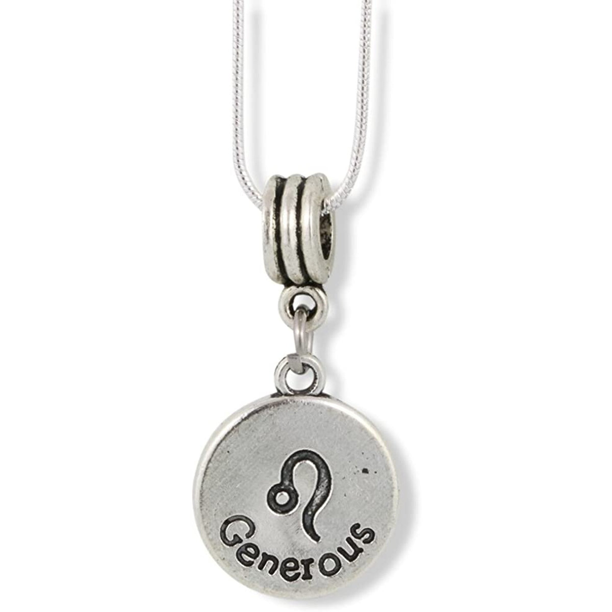 Leo Zodiac Astrology Horoscope Charm Necklace