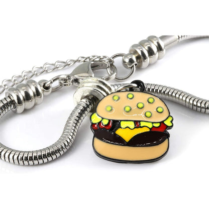 Hamburger Charm Bracelet
