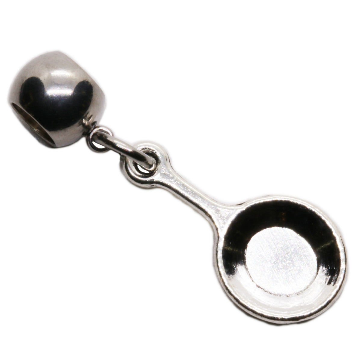 Frying Pan Charm with Stainless Steel Connector