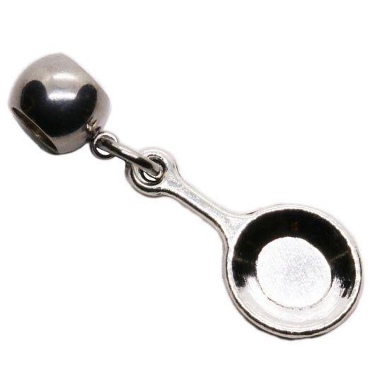 Frying Pan Charm with Stainless Steel Connector