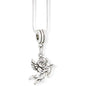 Cupid Charm Necklace with Stainless Steel Snake Chain