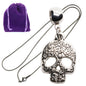 Floral Sugar Head Charm Necklace with Stainless Steel Snake Chain