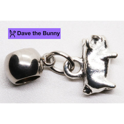 Pig Charm with Stainless Steel Connector