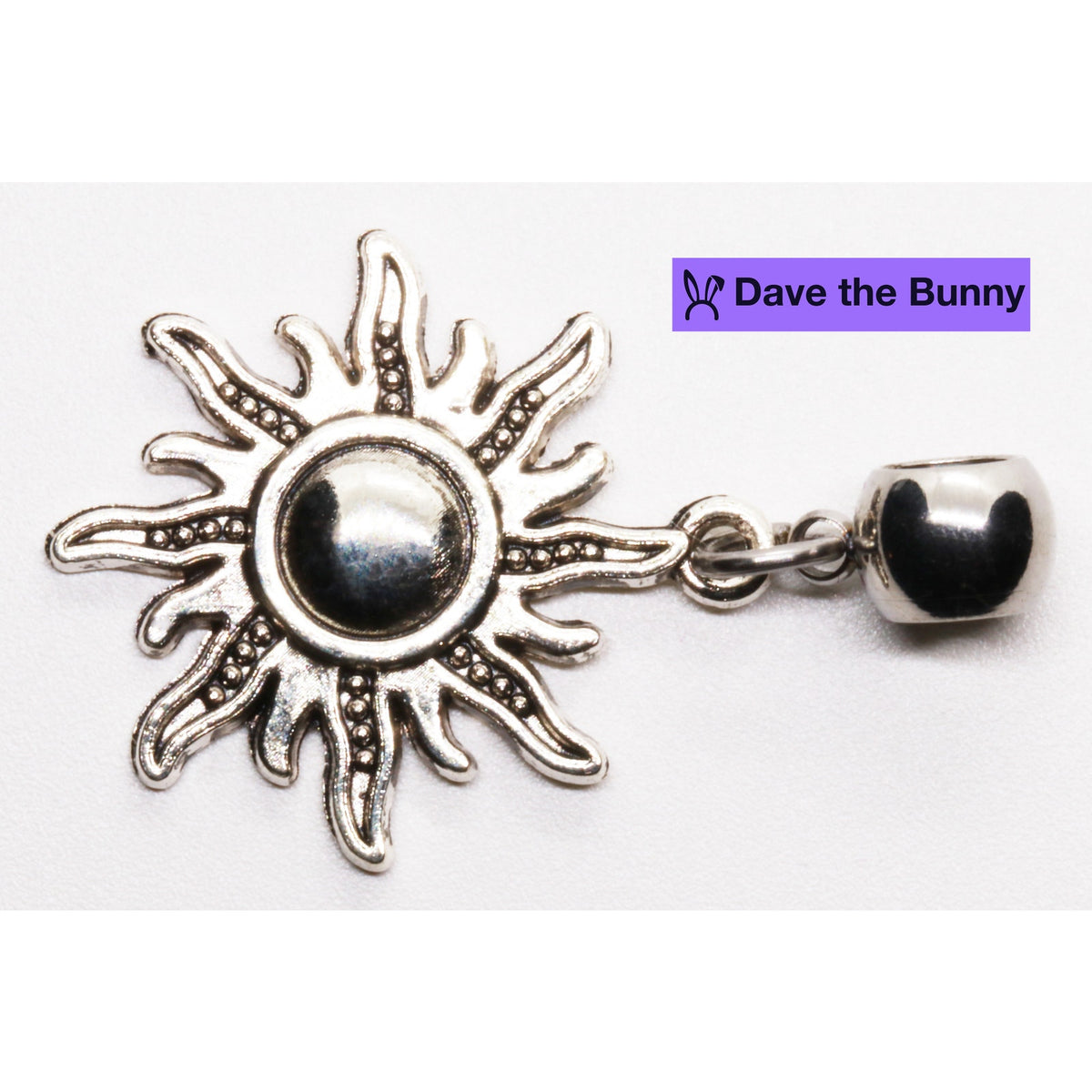 Sunshine Sun Charm Necklace with Stainless Steel Snake Chain