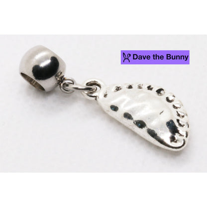 Pierogi Charm - Dumpling Charm Stainless Steel Connector with Metal Alloy for Polish Food Ravioli Pierogies Dumpling Empanada Pierogi Crafting