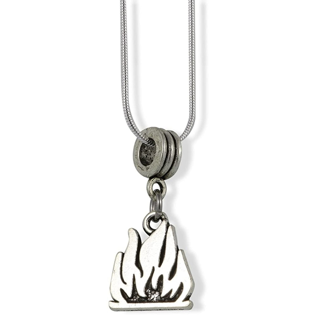 Fire Campfire Flames Camping Camp Charm Necklace