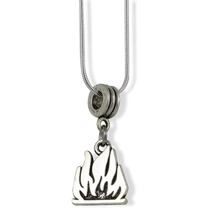 Fire Campfire Flames Camping Camp Charm Necklace
