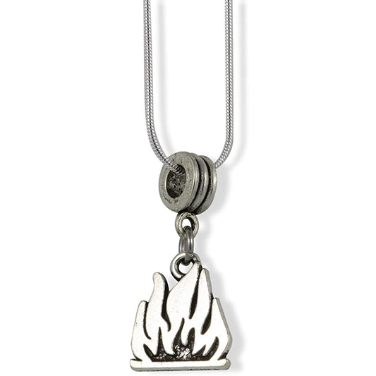 Fire Campfire Flames Camping Camp Charm Necklace