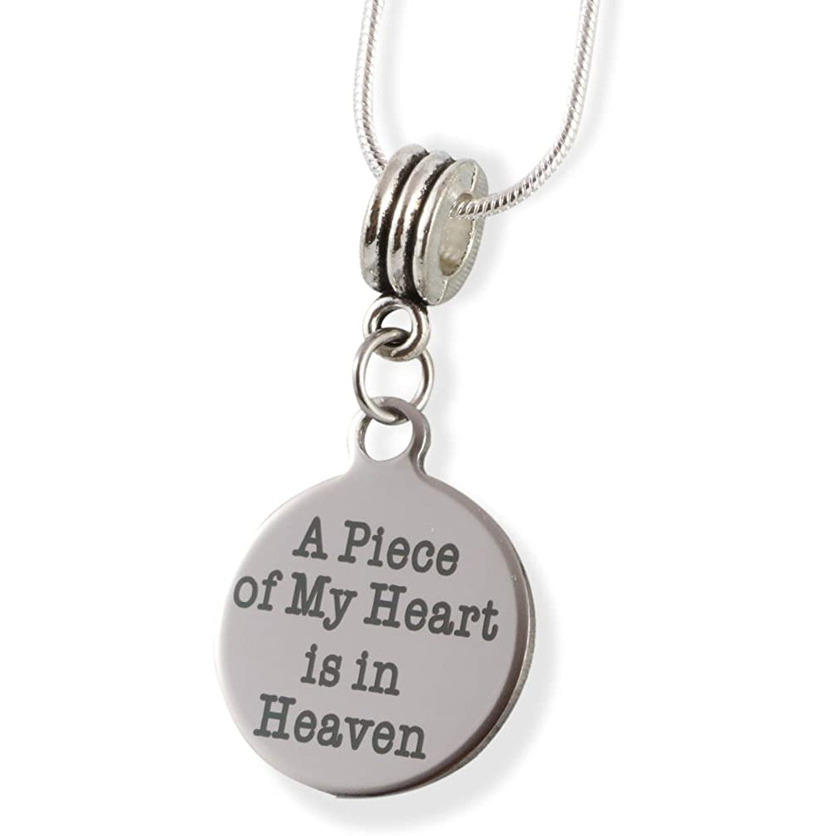Piece My Heart Is Heaven Charm Necklace