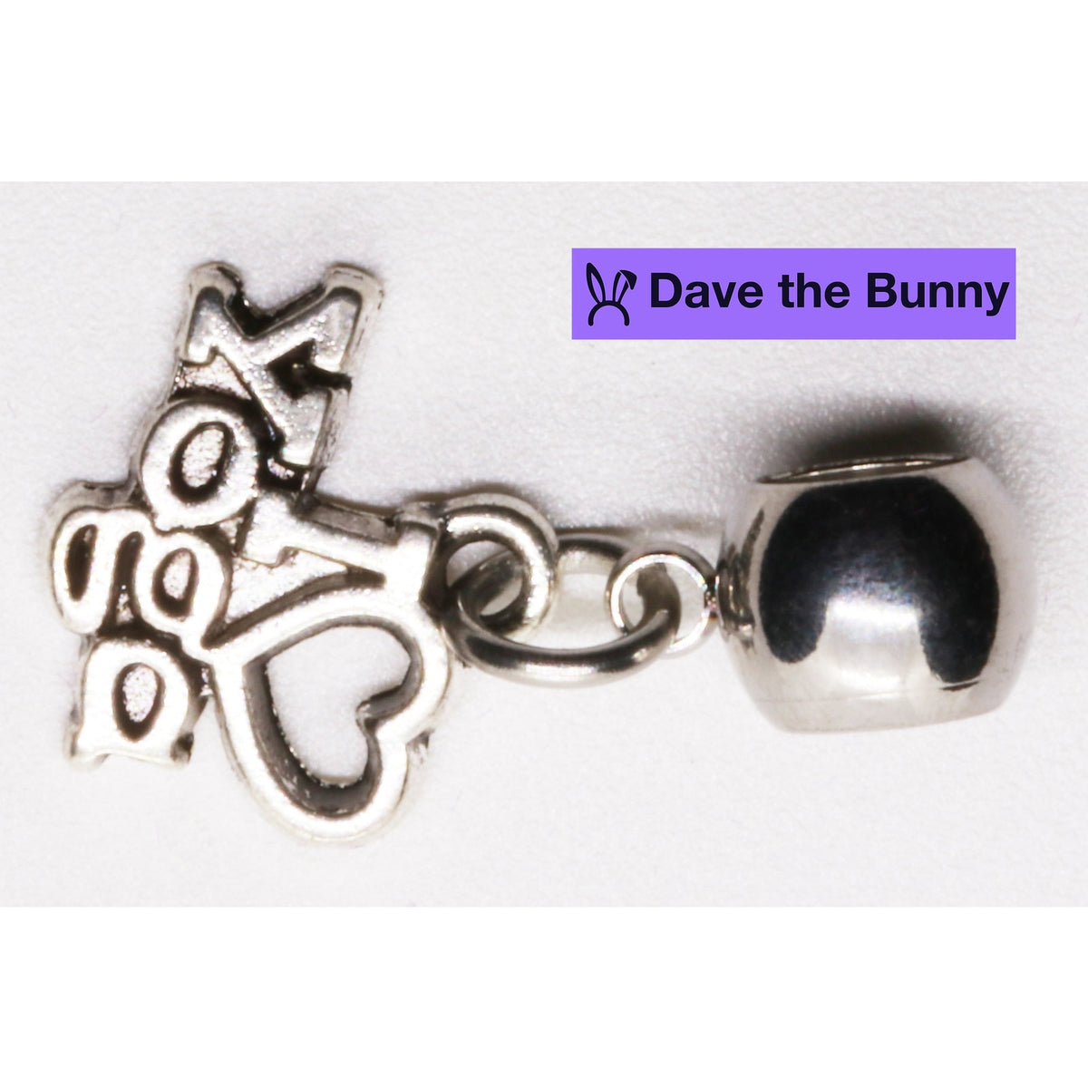 Yoga Charm Necklace with Stainless Steel Snake Chain