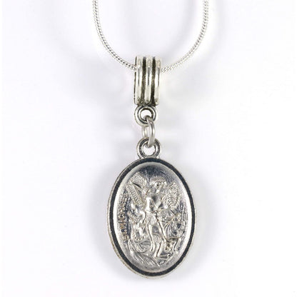 St Michael Necklace - A Saint Michael Pendant Protection