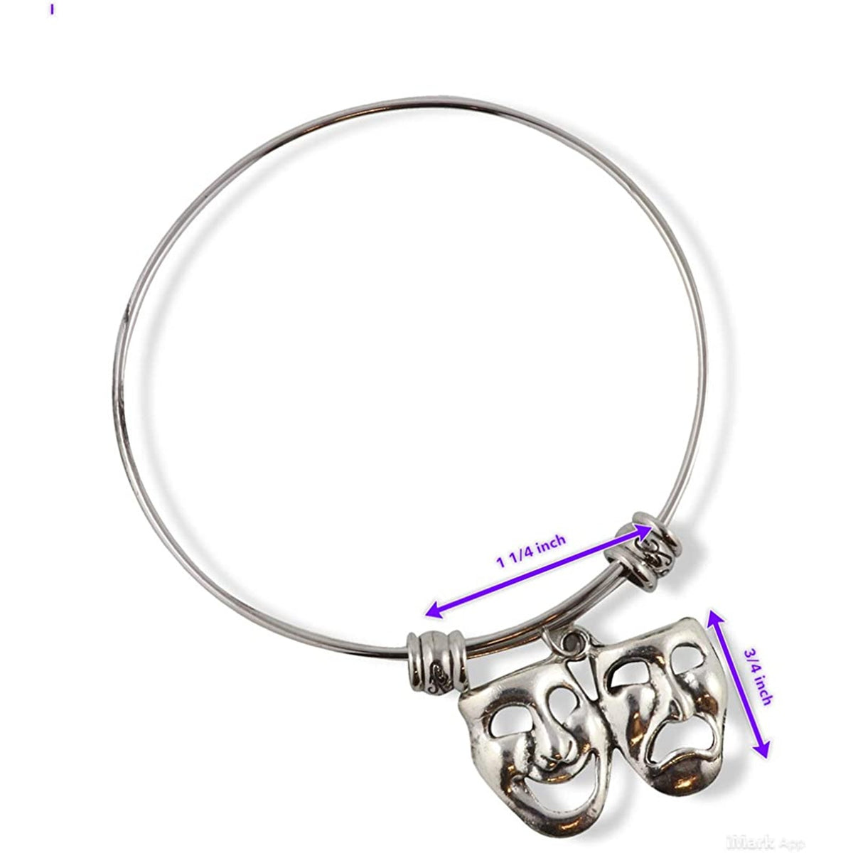 Drama Charm Bangle Bracelet
