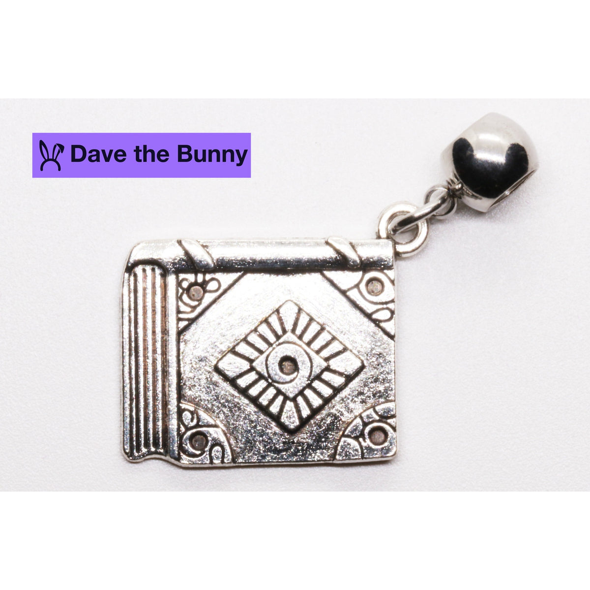 Antique Story Charm Necklace with Stainless Steel Snake Chain