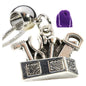 Tool Box Charm Necklace with Stainless Steel Snake Chain