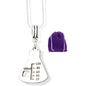 Flask Charm Necklace with Stainless Steel Snake Chain