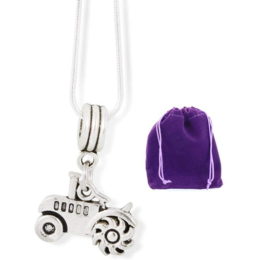 Tractor Farm Farming Farmer Charm Necklace