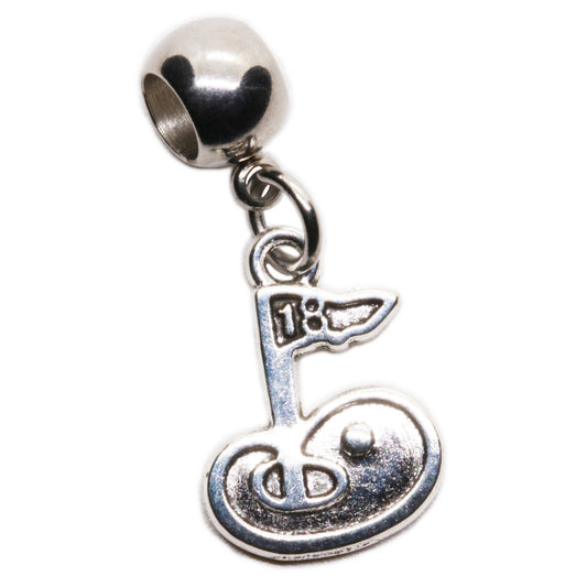Golf Charm with Stainless Steel Connector